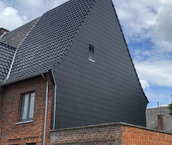 Travaux de toiture réalisés par Brynaert à Mons